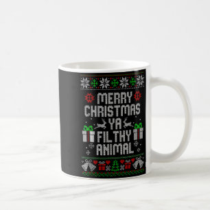 Merry Christmas Animal Filthy Ya Xmas Pajama  Coffee Mug