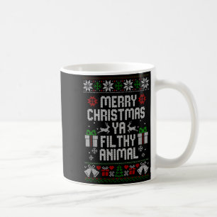 Merry Christmas Animal Filthy Ya Xmas Pajama  Coffee Mug