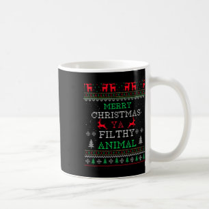 Merry Christmas Animal Filthy Ya Xmas Pajama Famil Coffee Mug