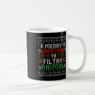 Merry Christmas Animal Filthy Ya Xmas Pajama Shirt Coffee Mug