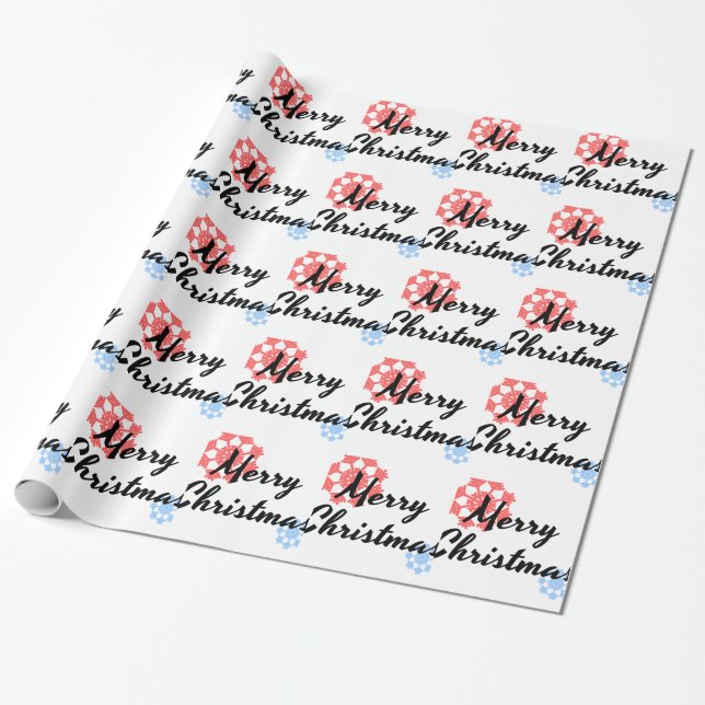 Merry Christmas. Apparel for men and women. T-shir Wrapping Paper (Unrolled)