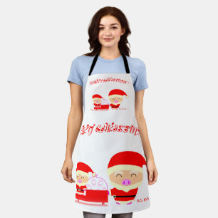 Merry christmas apron