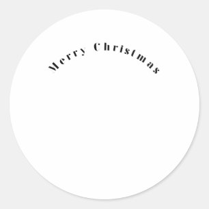 merry christmas arc classic round sticker