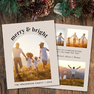 Merry Christmas Arch Photo Budget Holiday Card