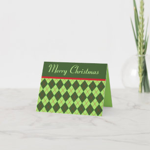Merry Christmas Argyle Card