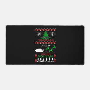 Merry Christmas Army New Year Desk Mat
