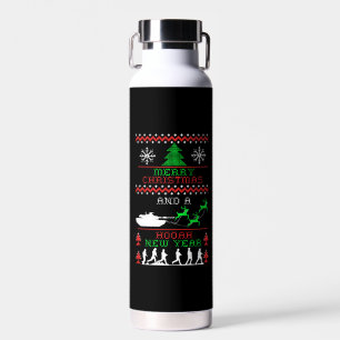 Merry Christmas Army New Year Water Bottle