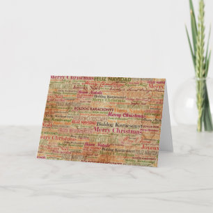 Merry Christmas around the World Holiday Card