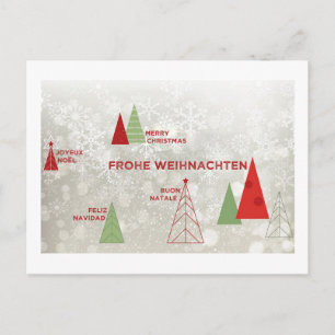Merry Christmas Around the World Holiday Postcard