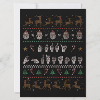 Merry Christmas - ASL American Sign Language II Holiday Card
