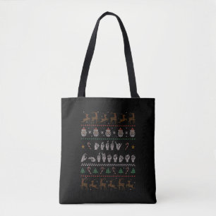 Merry Christmas - ASL American Sign Language II Tote Bag