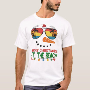 Merry Christmas At The Beach Tropical Hawaii T-Shirt