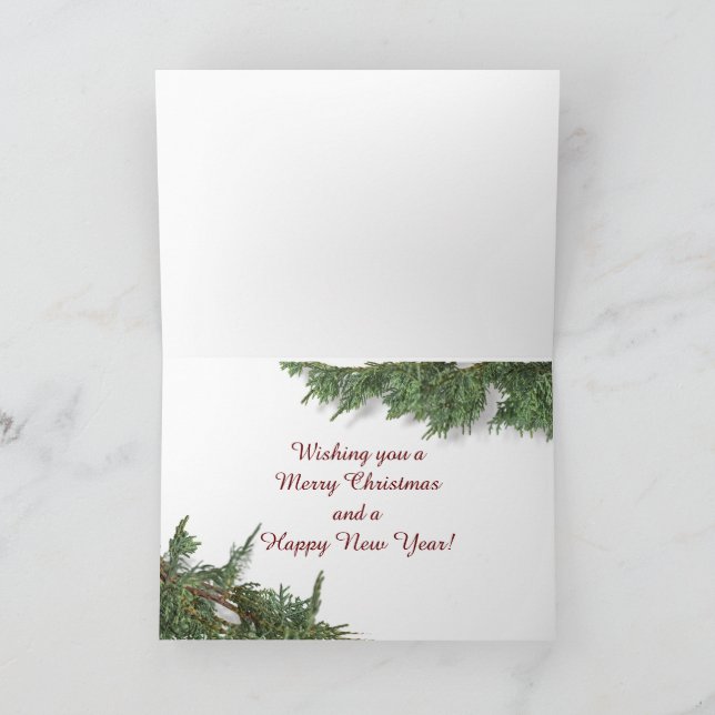 "Merry Christmas," Atlanta, Georgia Skyline Card (Inside)