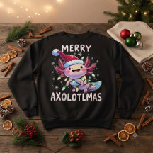 Merry Christmas Axolotl Lights Axolotlmas Tree