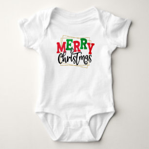 Merry Christmas  Baby Bodysuit