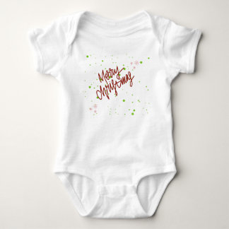 Merry christmas  baby bodysuit