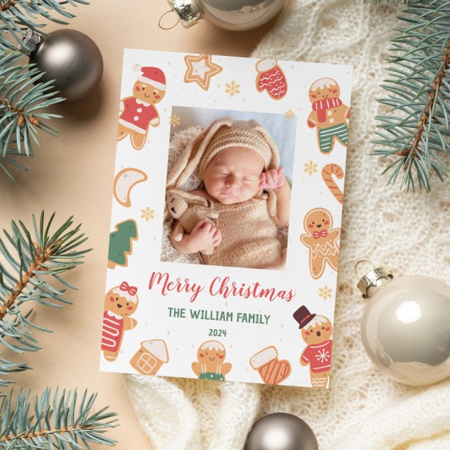 Merry Christmas Baby Photo Holiday Card (Creator Uploaded)