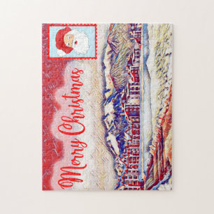 Merry Christmas Bansko Bulgaria Jigsaw Puzzle