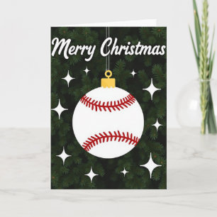 Merry Christmas Baseball Card