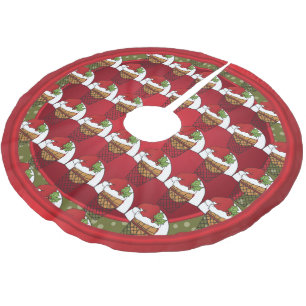 Merry Christmas  Basketball Lovers Brushed Polyester Tree Skirt