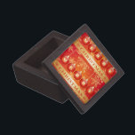 Merry Christmas Baubles Red Gold Ornaments Keepsake Box<br><div class="desc">Merry Christmas Baubles Red Gold Ornaments</div>