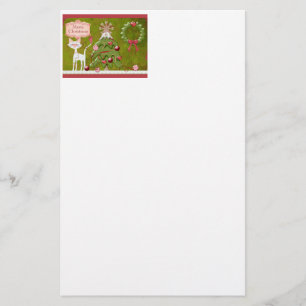 Merry Christmas Baubles Stationery