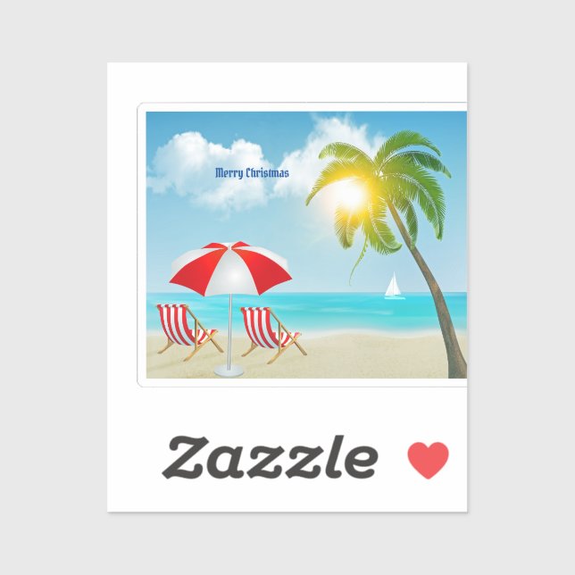 Merry Christmas  Beach  (Sheet)