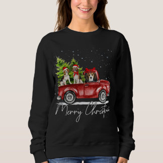 Merry Christmas Beagle Lover Santa Light Reindeer Sweatshirt