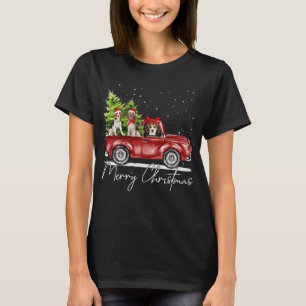 Merry Christmas Beagle Lover Santa Light Reindeer  T-Shirt