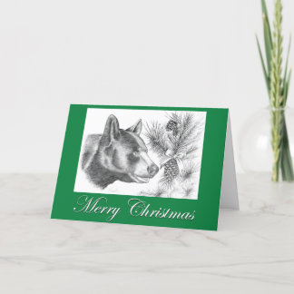 Merry Christmas Bear Holiday Card