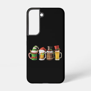 Merry Christmas Beers Drinking Santa Beer Lover  Samsung Galaxy Case