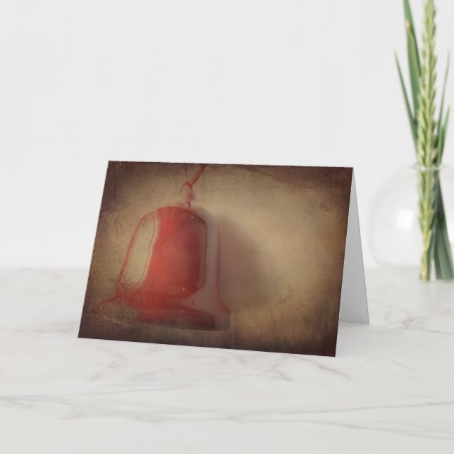Merry Christmas Bell II Greeting Card (Front)