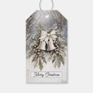 Merry Christmas Bells Gift Tag