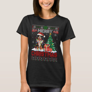 Merry Christmas Bernese Mountain Dog Lover Ugly Xm T-Shirt