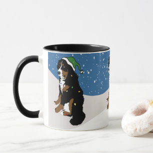 Merry Christmas Bernese Mountain Dog Mug