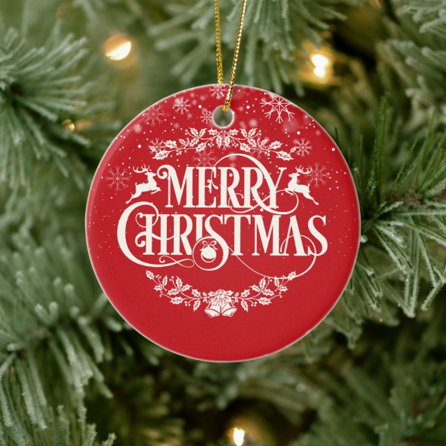 Merry Christmas Best Ever Brother Definition  Ceramic Tree Decoration (Tree)