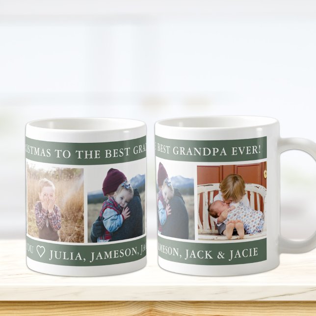 Merry Christmas Best Grandpa Custom Coffee Mug (Creator Uploaded)