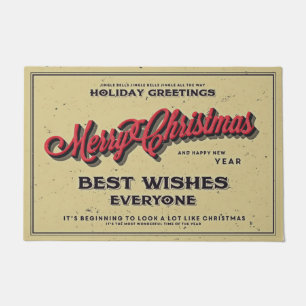Merry Christmas Best Wishes Everyone Doormat