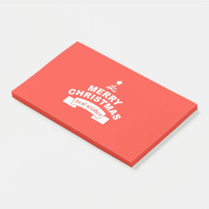Merry Christmas Best Wishes Post-it Notes