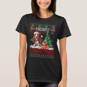 Merry Christmas Bet Hound Dog Lovers Ugly Xmas Swe T-Shirt