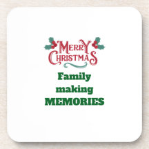 Merry Christmas Beverage Coaster