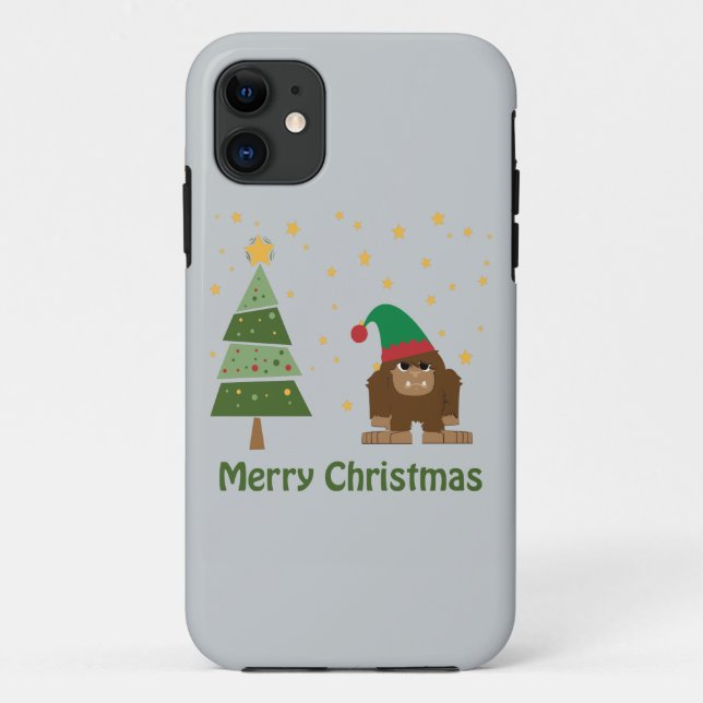 Merry Christmas Bigfoot Case-Mate iPhone Case (Back)