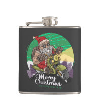 Merry Christmas Biker Santa 