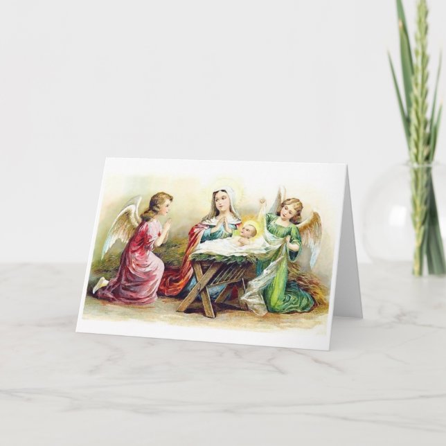 Merry Christmas Birth of Christ Greeting card (Front)