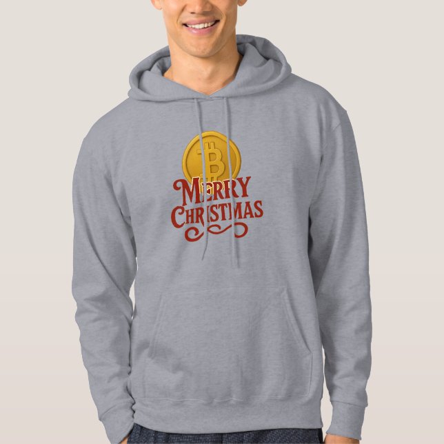 Merry Christmas Bitcoin Hoodie (Front)