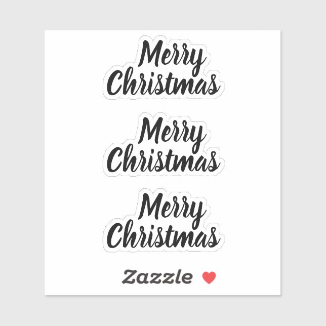 Merry christmas black and white trendy minimalist (Sheet)