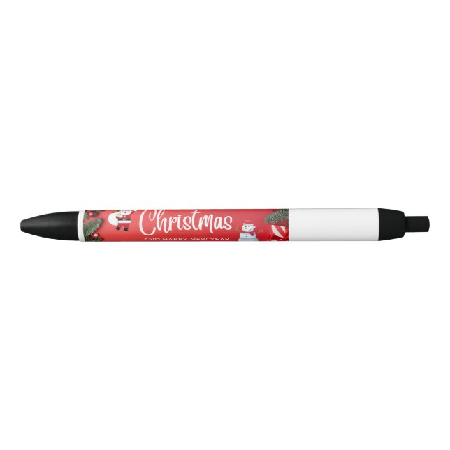 Merry Christmas Black Ink Pen (Front)