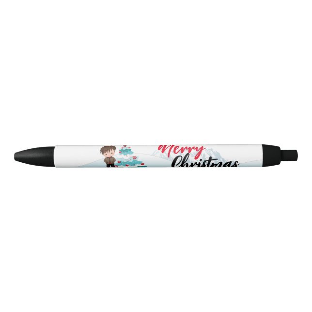 Merry Christmas   Black Ink Pen (Front)
