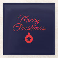 Merry Christmas Black Rock Blue Classical Unique