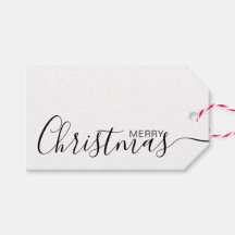 Merry Christmas Black White Minimalist